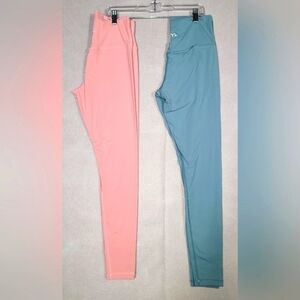 Lot Of 2 EQYL Leggings Yoga Pants Workout Pants Stretchy Size Small